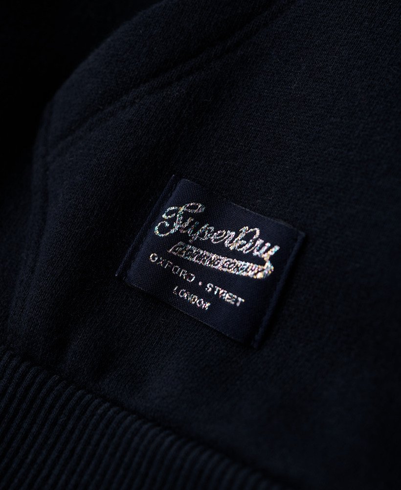 vintage logo pop hoodie in eclipse navy