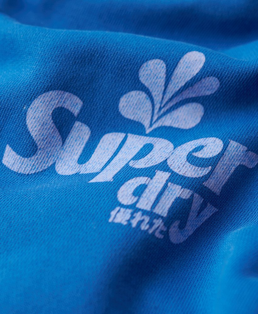 cooper tonal logo hoodie in royal mid blue