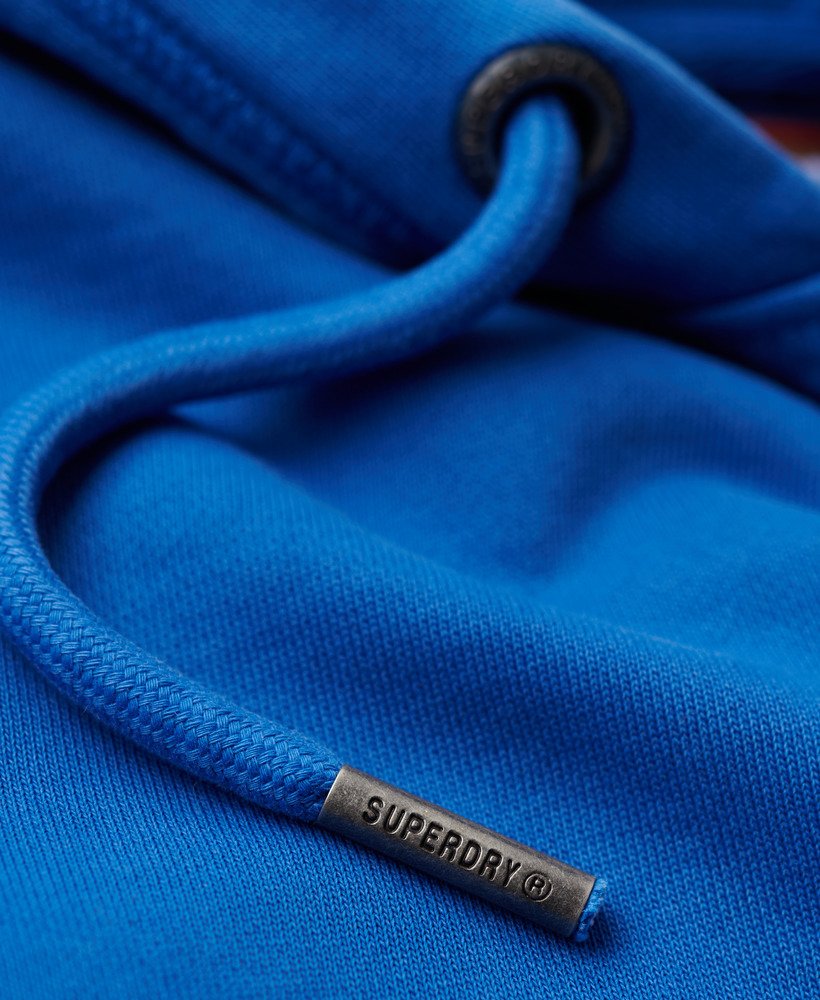 cooper tonal logo hoodie in royal mid blue