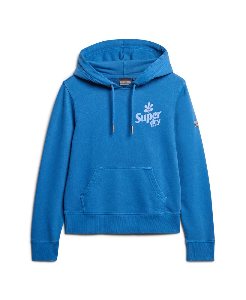 cooper tonal logo hoodie in royal mid blue