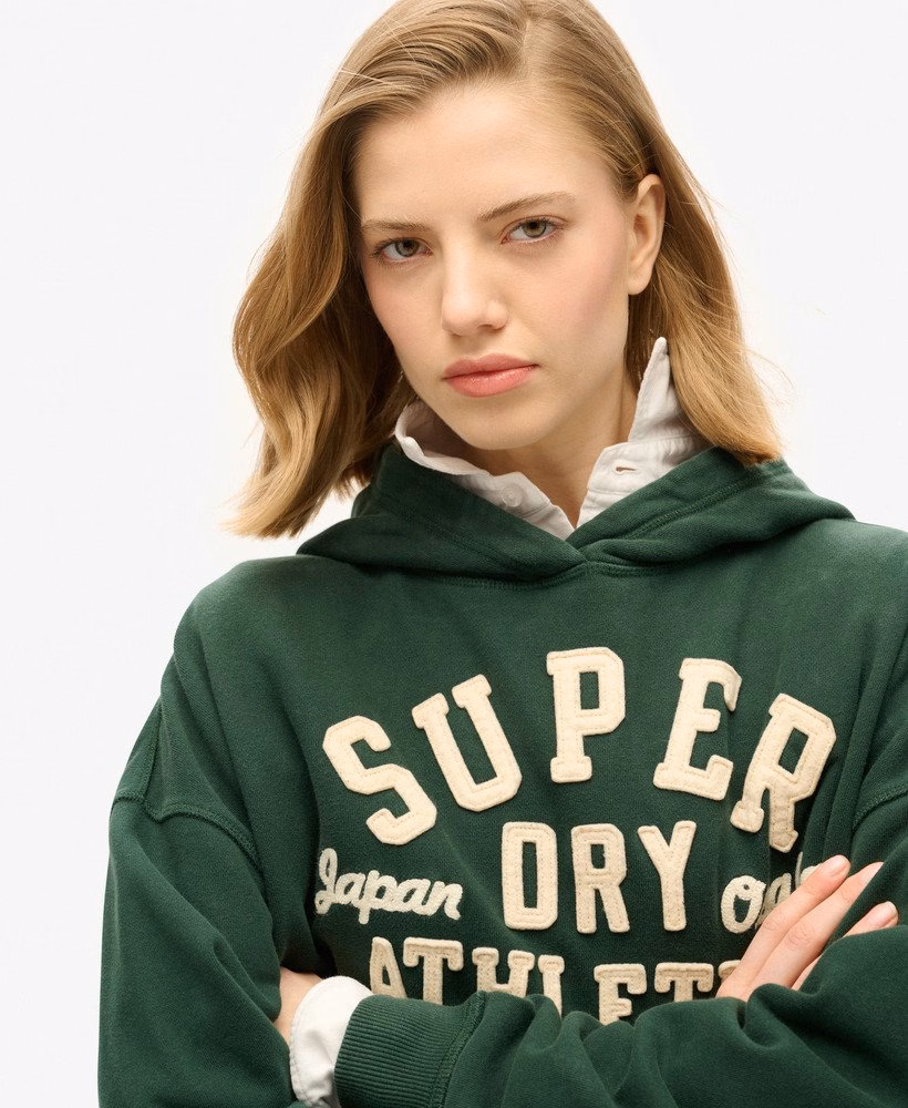 Athletic Essentials Oversized Hoodie met applicaties