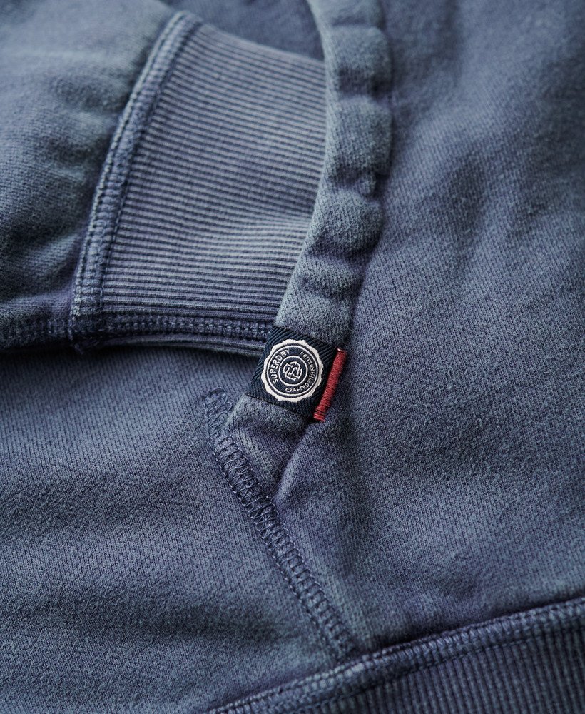 athletic essentials applique oversized hoodie in mariner navy