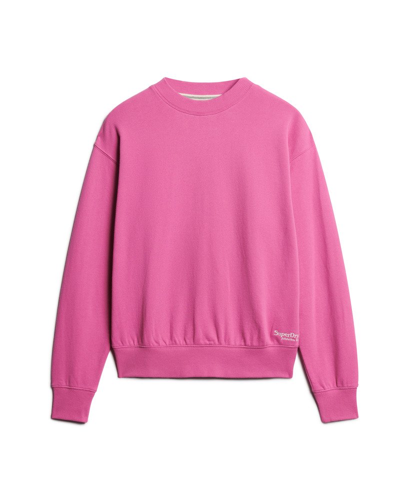 essential logo sweatshirt in flash pink