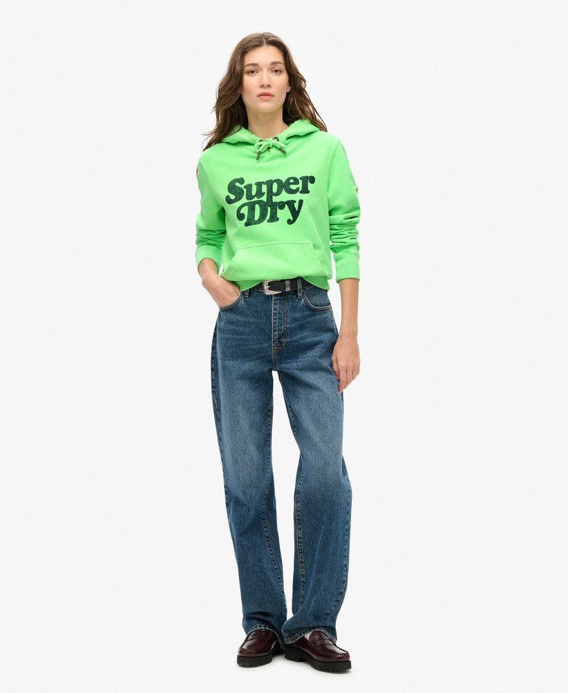 cooper tonal logo hoodie in neo mint green