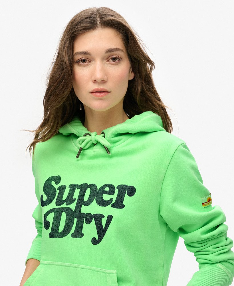 cooper tonal logo hoodie in neo mint green