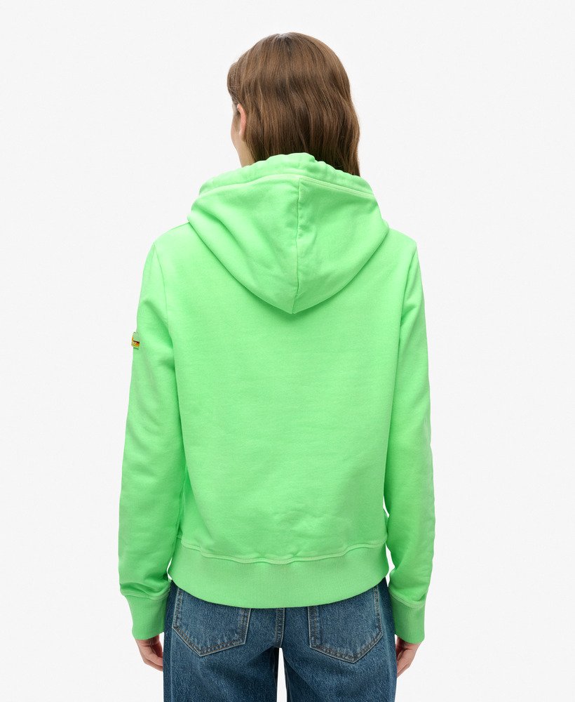 cooper tonal logo hoodie in neo mint green