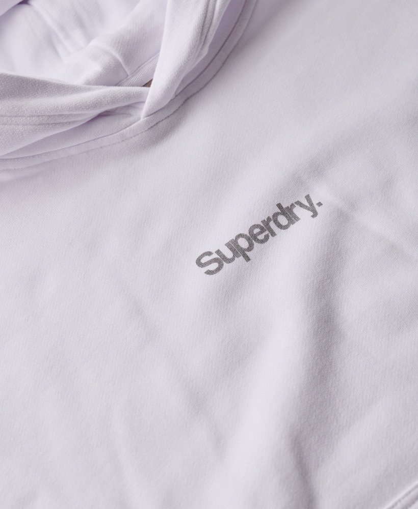 core logo city loose hoodie in brilliant white