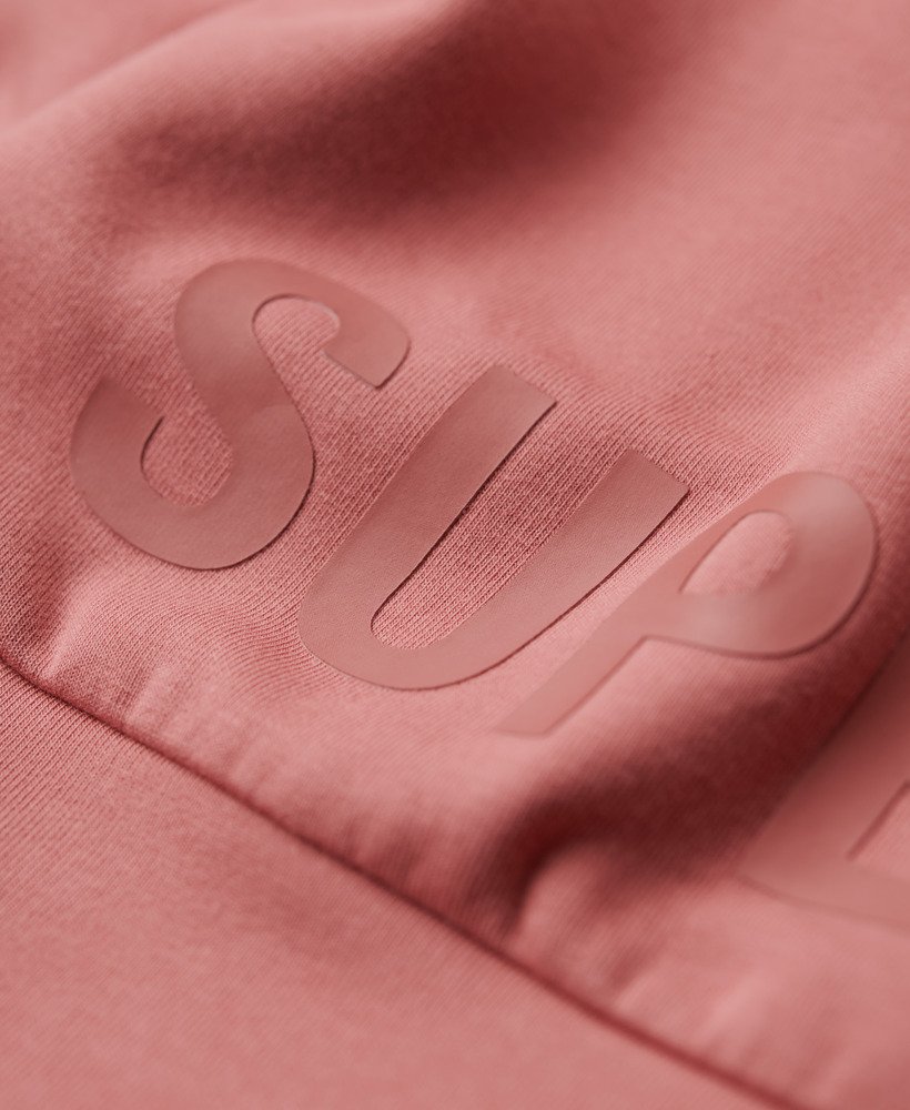 sport tech relaxed half zip sweatshirt in withered rose
