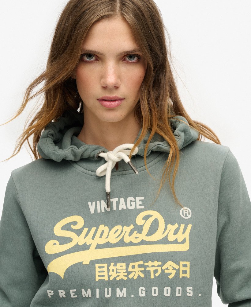 hoodie met reliëfprint in drius green marl.