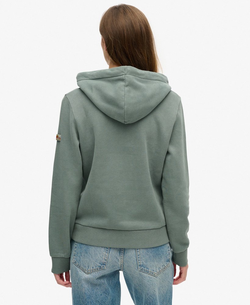 hoodie met reliëfprint in drius green marl.