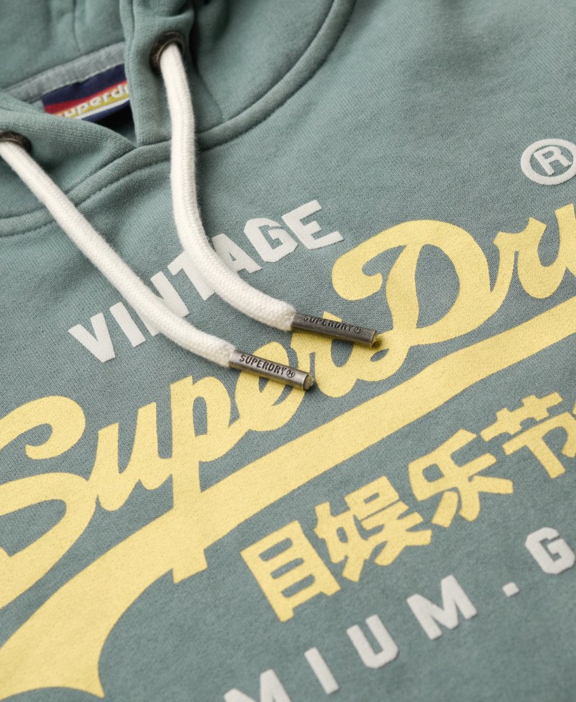 hoodie met reliëfprint in drius green marl.