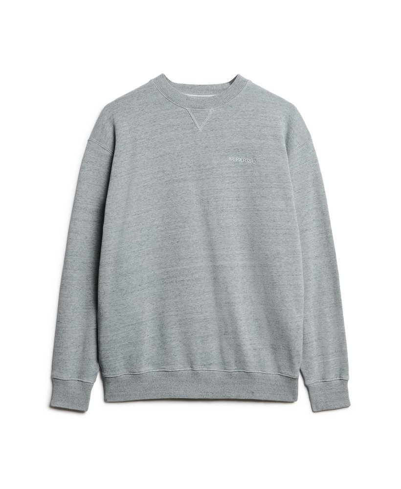 essential logo overdyed sweatshirt in blue fog