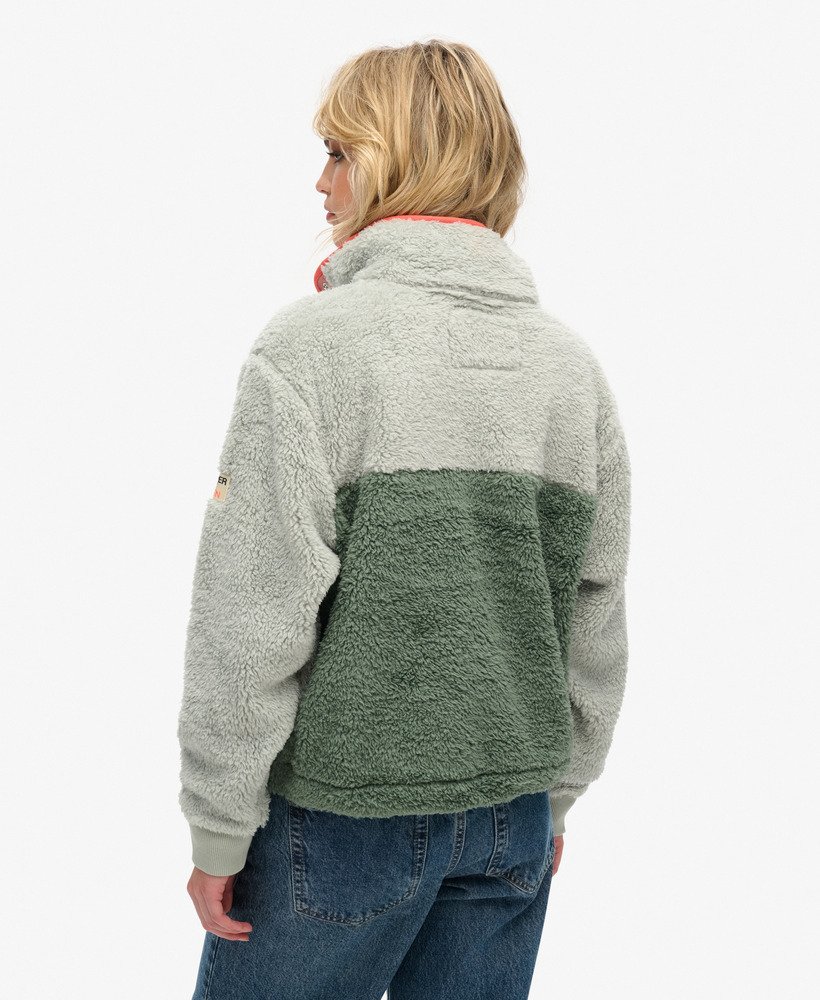 superzachte mash-up henley-trui in puritan grey.