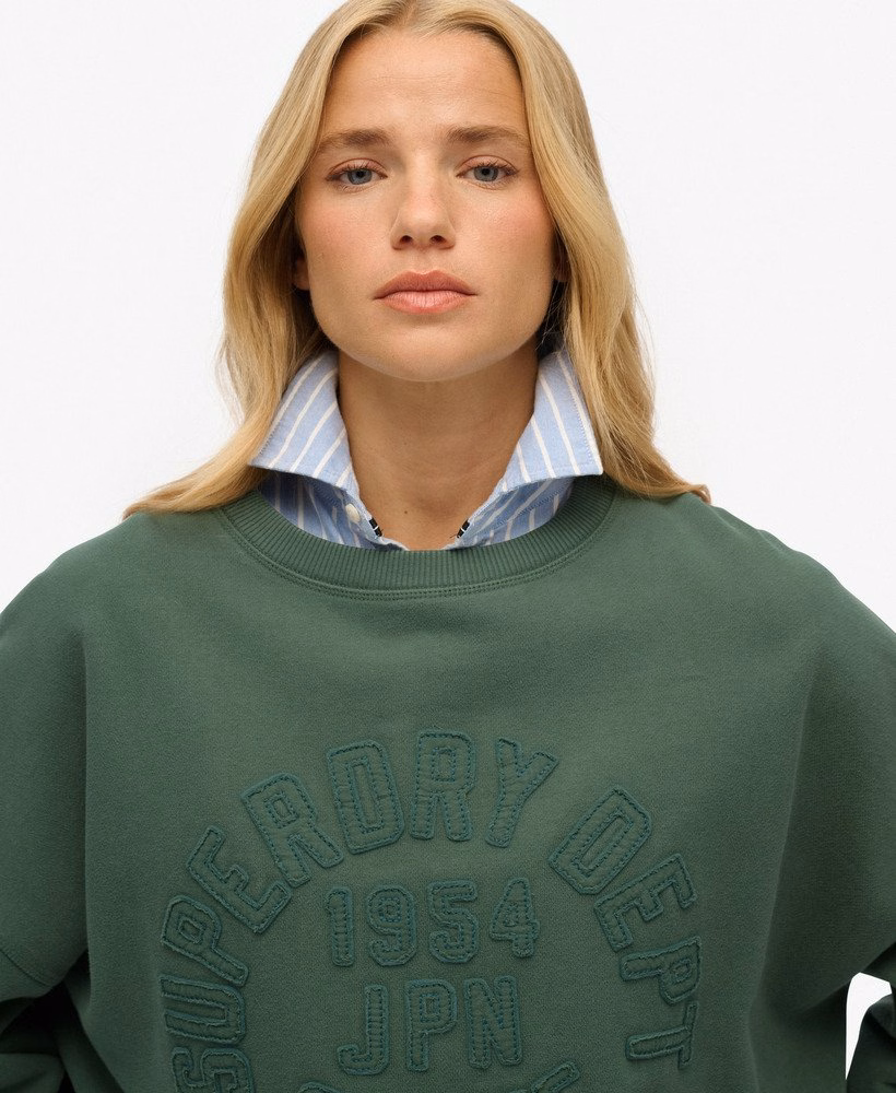 Athletic Essentials Tonal Applique Crew Sweatshirt
