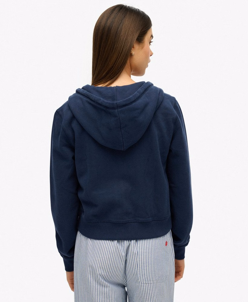 Athletic Essentials tonale cropped hoodie met rits