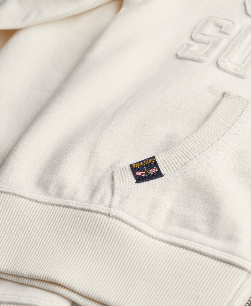 Athletic Essentials tonale cropped hoodie met rits