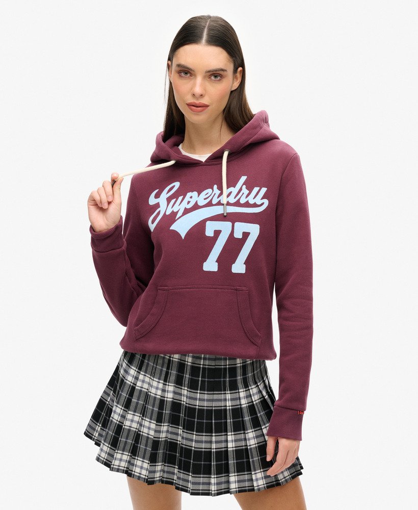 super 77 hoodie in vijgenpaars