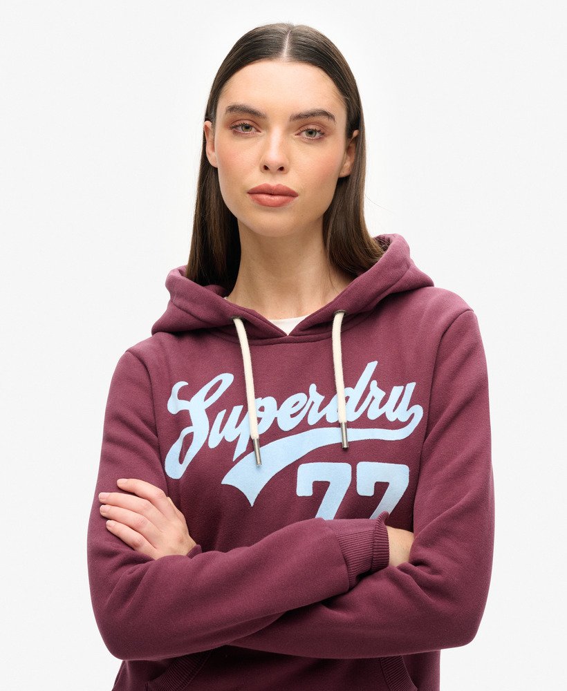super 77 hoodie in vijgenpaars