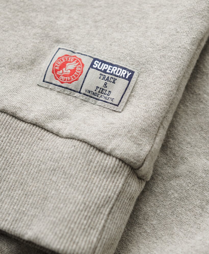 oversized sportief sweatshirt met print in sportief grijs gemêleerd