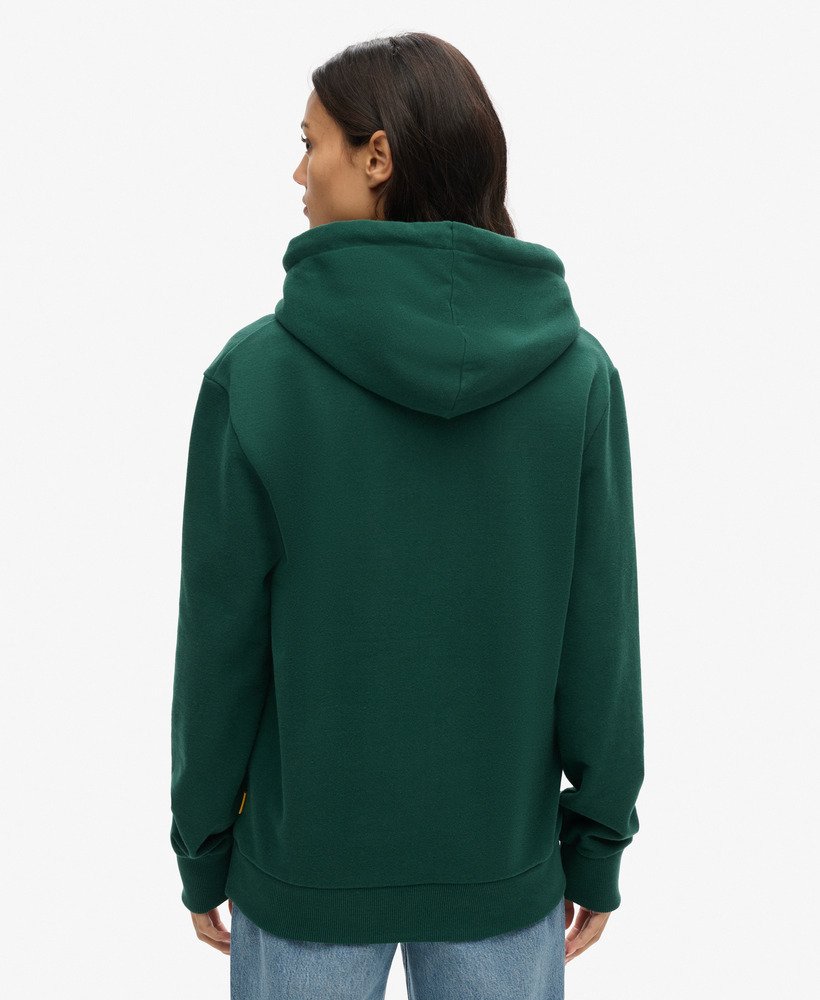 oversized outdoor hoodie met grafische print in bengreen marl.