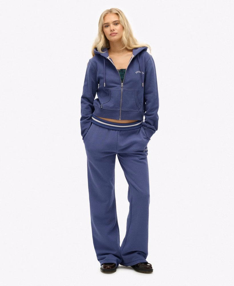 Essential Logo Cropped Zip Hoodie