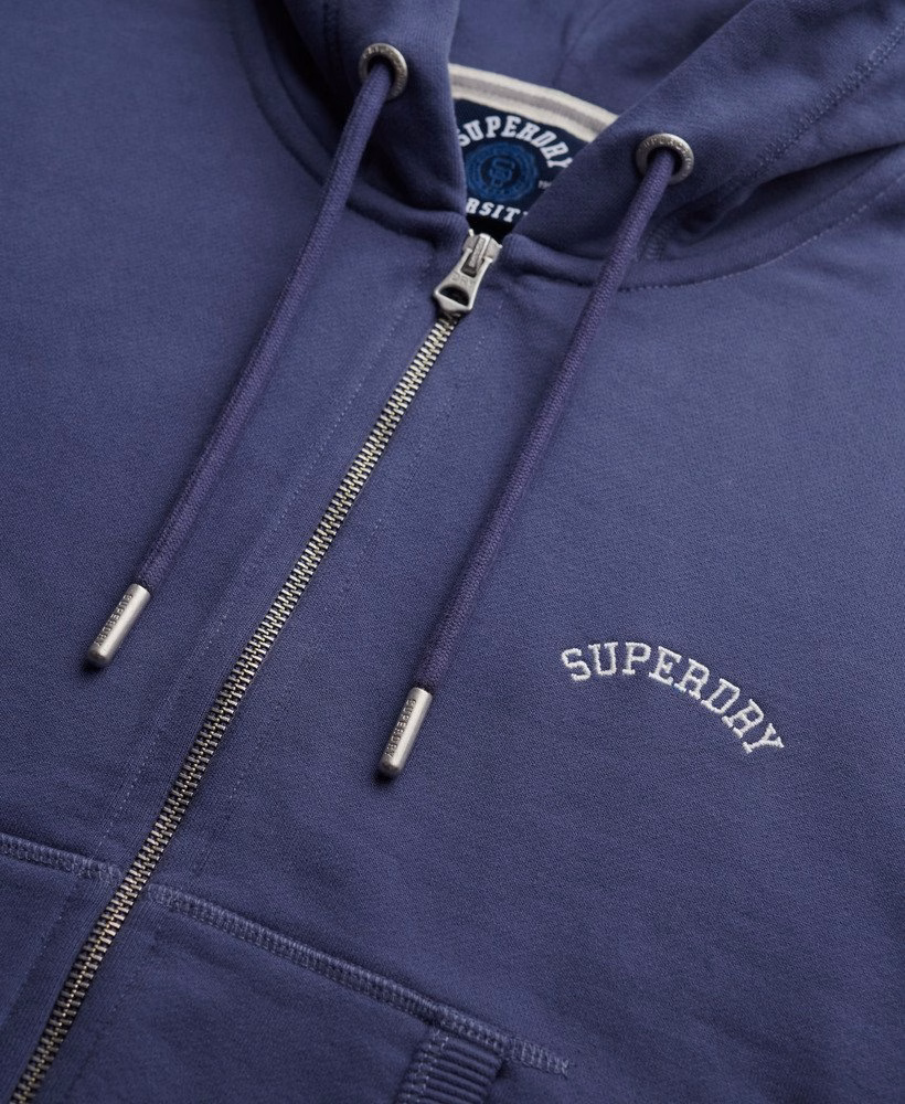 Essential Logo Cropped Zip Hoodie