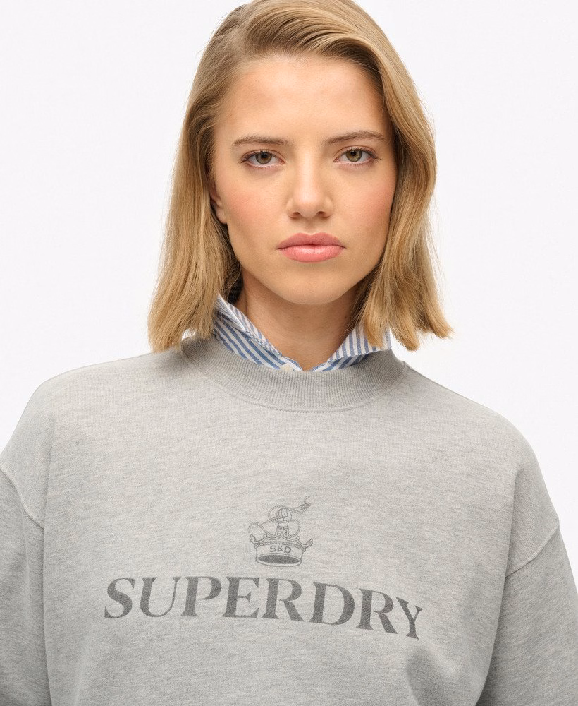 Relaxte crewneck sweater van Brits design