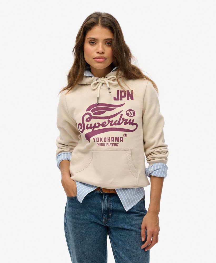 high flyers hoodie in gebroken grijs