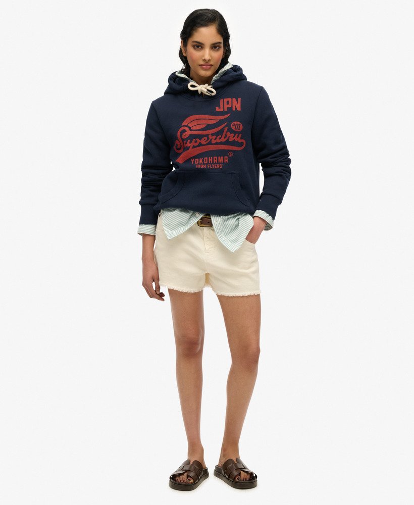high flyers hoodie in donkerblauw