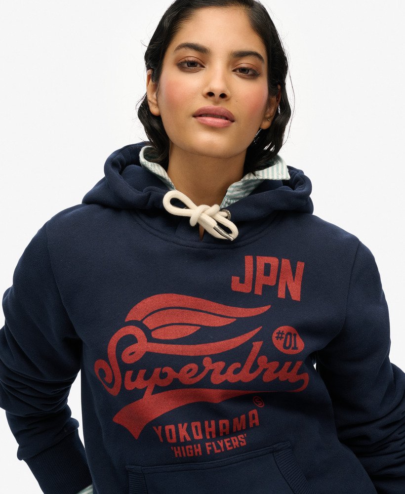 high flyers hoodie in donkerblauw