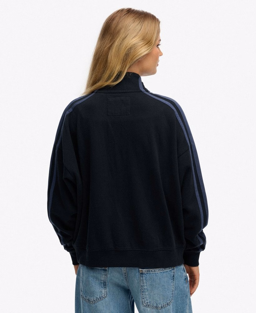 Athletic Essentials Applique Loose Zip Track Top