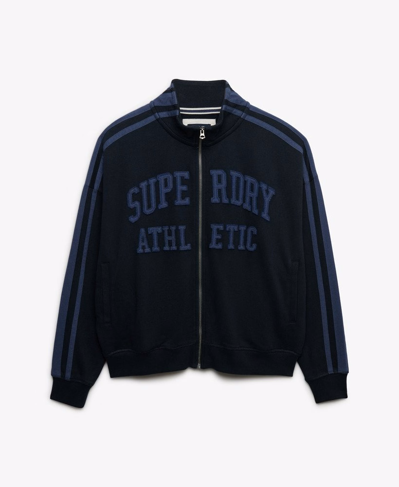 Athletic Essentials Applique Loose Zip Track Top