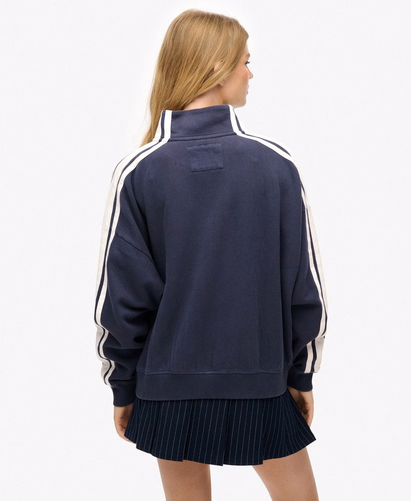 Athletic Essentials Applique Loose Zip Track Top