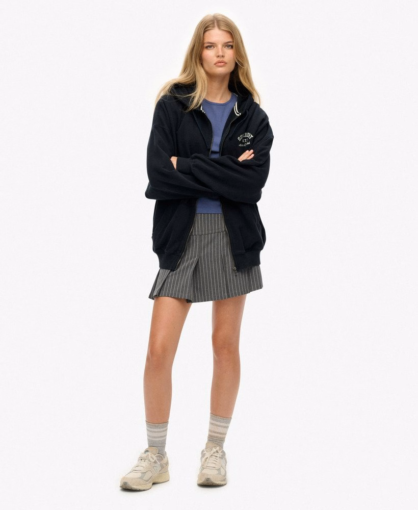 Athletic Essentials oversized hoodie met rits