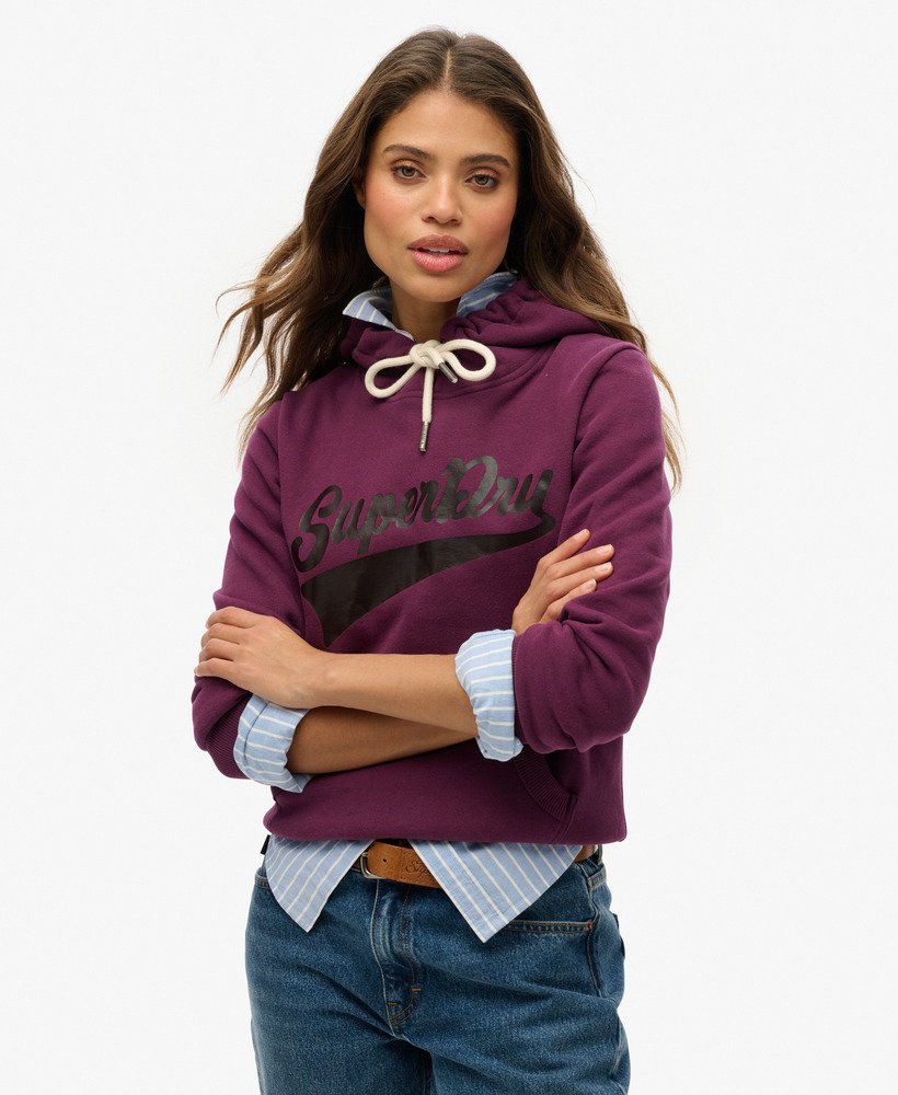 super athletics hoodie in auberginepaars