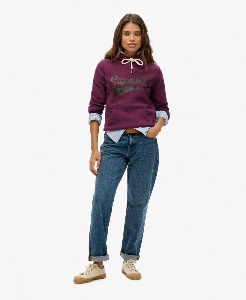 super athletics hoodie in auberginepaars