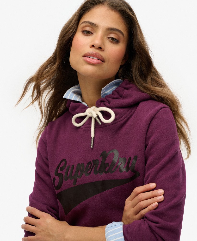 super athletics hoodie in auberginepaars