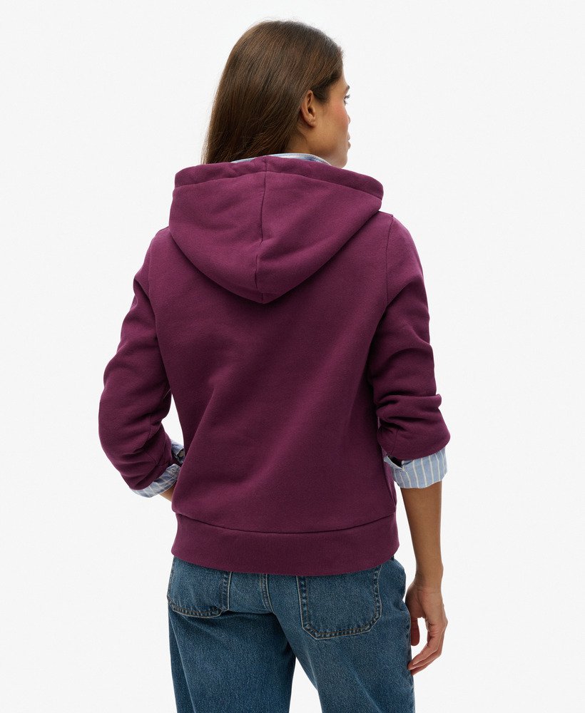 super athletics hoodie in auberginepaars