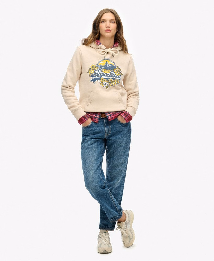 Hoodie met bloemenprint