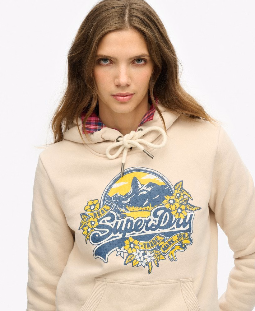 Hoodie met bloemenprint