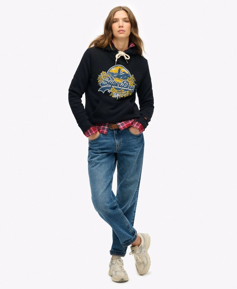 Hoodie met bloemenprint