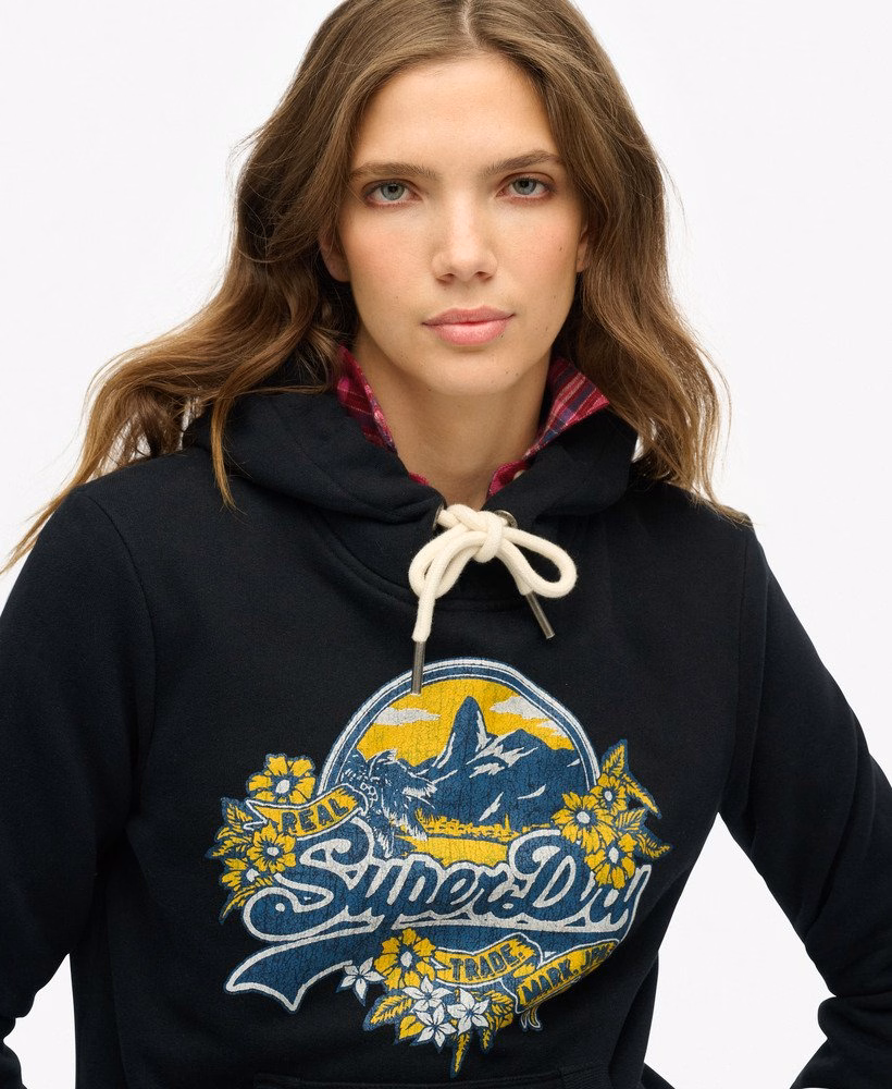 Hoodie met bloemenprint