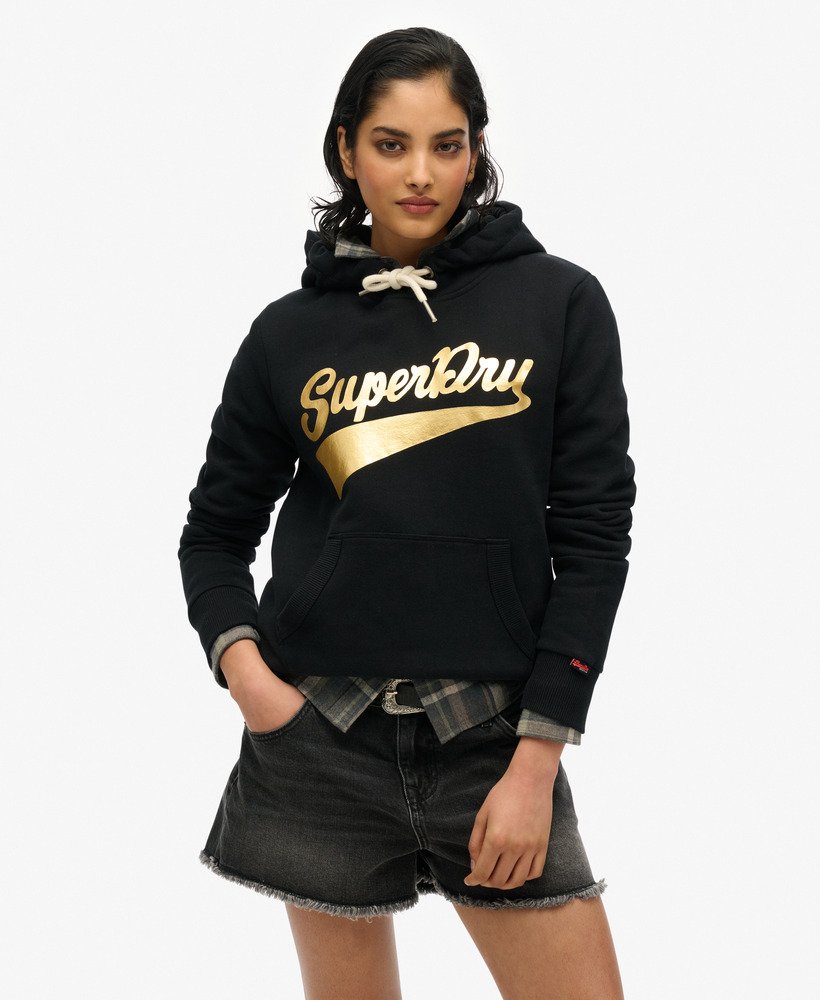 super athletics hoodie in zwart