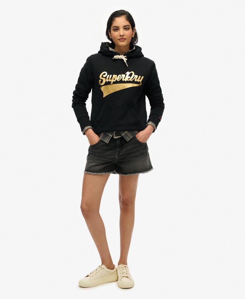 super athletics hoodie in zwart