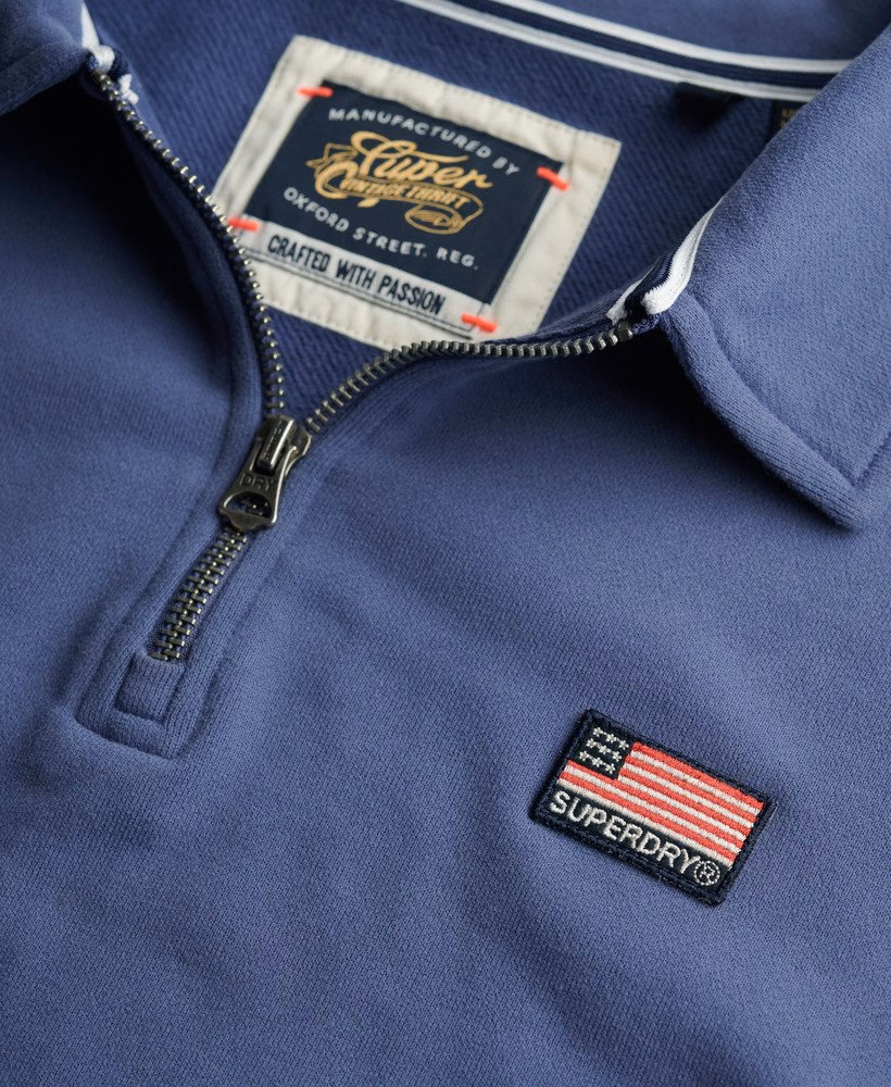 Athletic Essentials sweatshirt met kraag en halve rits