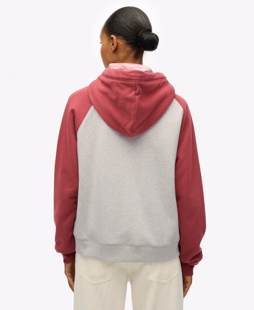 Essential Logo Raglan Zip Hoodie