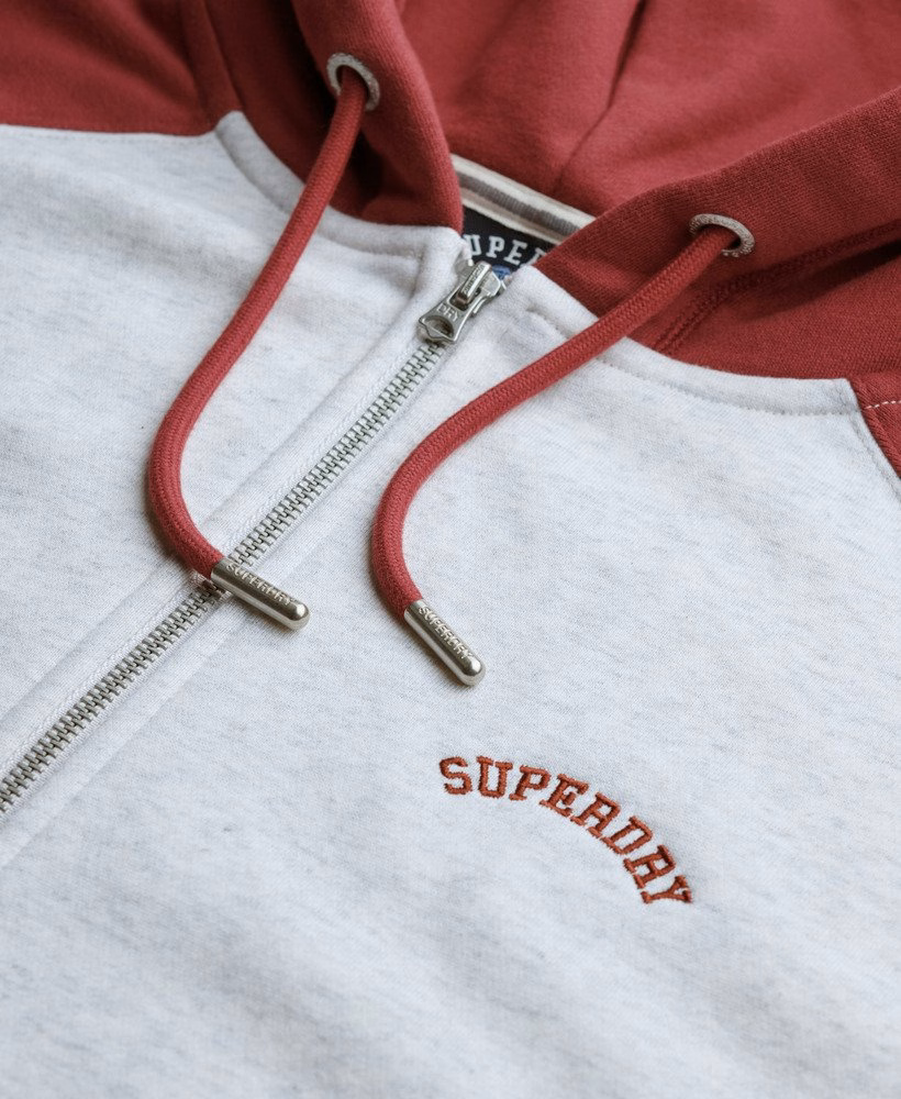 Essential Logo Raglan Zip Hoodie
