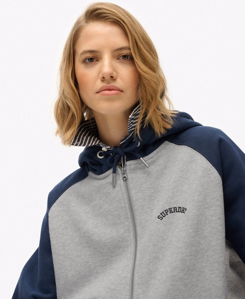 Essential Logo Raglan Zip Hoodie