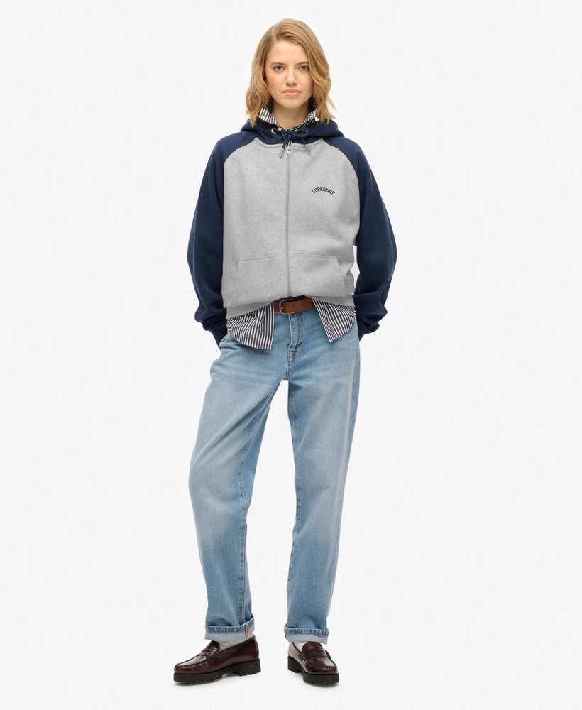 Essential Logo Raglan Zip Hoodie