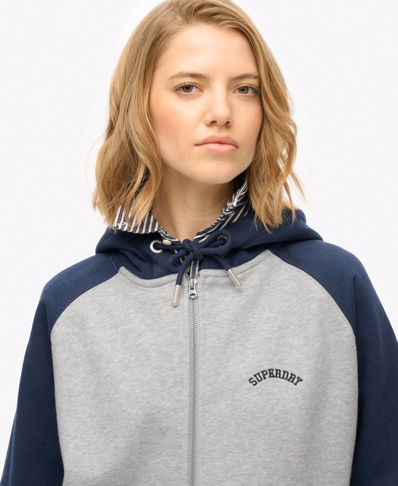 Essential Logo Raglan Zip Hoodie